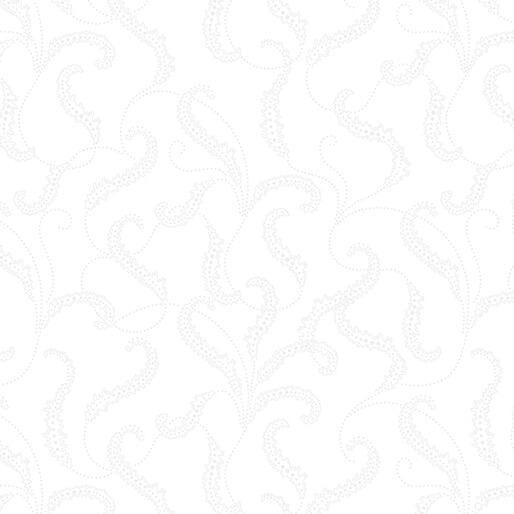 BTX Classic Keepsakes Filigree Scroll - 14653-09 White - Cotton Fabric