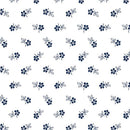 BTX Classic Keepsakes In Blue Daisy Garden - 14657-50 White/Navy - Cotton Fabric