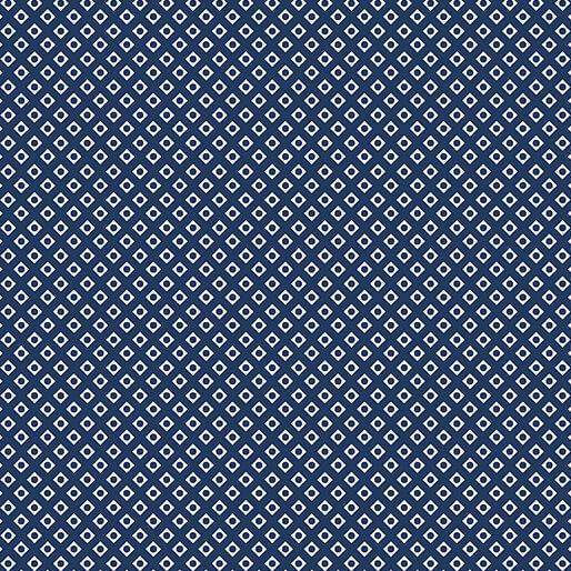 BTX Classic Keepsakes In Blue Diamond Geo - 14652-55 Navy Blue - Cotton Fabric
