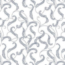 BTX Classic Keepsakes In Blue Filigree Scroll - 14653-50 White/Navy - Cotton Fabric