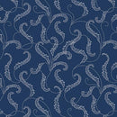 BTX Classic Keepsakes In Blue Filigree Scroll - 14653-55 Navy Blue - Cotton Fabric