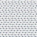 BTX Classic Keepsakes In Blue Little Flower Buds - 14654-50 White/Navy - Cotton Fabric
