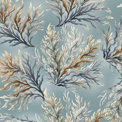 BTX Coastal Escape Coastal Coral - 15025-80 Ocean - Cotton Fabric