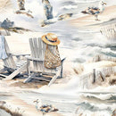 BTX Coastal Escape Coastal Scenic - 15029-70 Neutral - Cotton Fabric