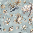 BTX Coastal Escape Maritime Life - 15021-80 Ocean - Cotton Fabric