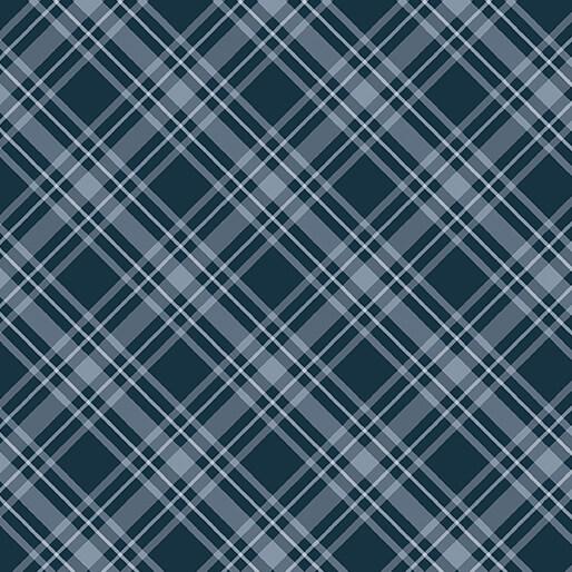 BTX Coastal Escape Maritime Plaid - 15027-57 Dark Blue - Cotton Fabric
