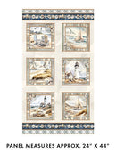 BTX Coastal Escape Panel - 15023-70 Neutral - Cotton Fabric