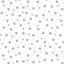 BTX Crimson Night Petal Dot - 17315-09 White - Cotton Fabric
