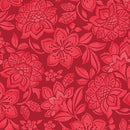 BTX Crimson Night Velvet Bloom - 17310-19 Crimson - Cotton Fabric