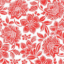 BTX Crimson Night Velvet Bloom - 17310-21 Rose - Cotton Fabric