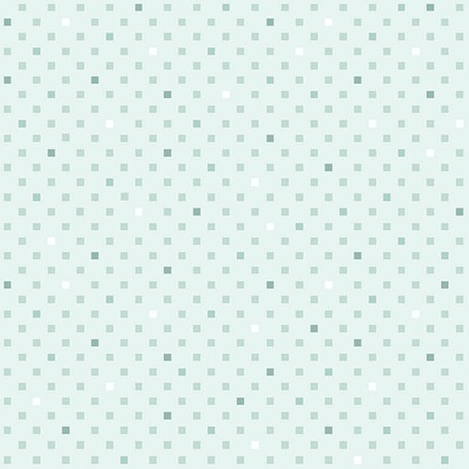 BTX Dazzle Dots 2 Dazzling Squares - 16494-04 Light Teal - Cotton Fabric