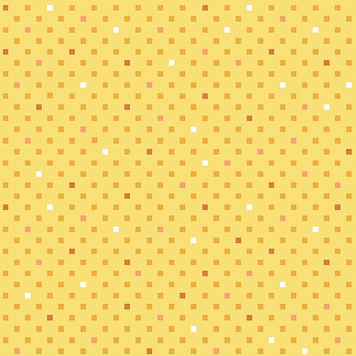 BTX Dazzle Dots 2 Dazzling Squares - 16494-33 Yellow - Cotton Fabric