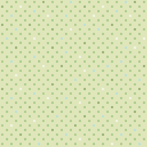 BTX Dazzle Dots 2 Dazzling Squares - 16494-40 Light Green - Cotton Fabric