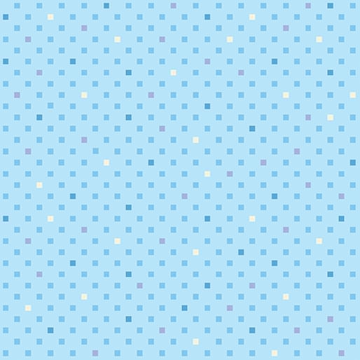 BTX Dazzle Dots 2 Dazzling Squares - 16494-50 Light Blue - Cotton Fabric