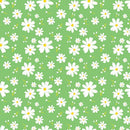 BTX Delightful Daisies Daisy Love - 14838-44 Green - Cotton Fabric