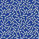 BTX Dino Friends Bone Yard - 15401-55 Blue - Cotton Fabric