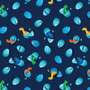 BTX Dino Friends Just Hatched - 15399-56 Navy - Cotton Fabric