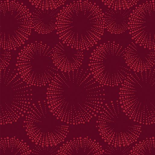 BTX Documentaries Starburst Dots - 14486-20 Claret/Red - Cotton Fabric