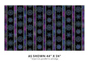 BTX Dragonfly Wonder On Dragonfly Wings Stripe - 16399P-91 Black/Plum - Cotton Fabric