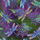 BTX Dragonfly Wonder Spatter Multi - 16401-66 Plum/Multi - Cotton Fabric