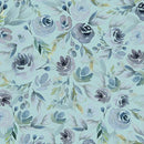 BTX Enchanted Florals Enchanted Floral Rose - 16390-84 Turquoise  - Cotton Fabric