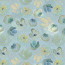 BTX Enchanted Florals Enchanted Floral Toss - 16393-84 Turquoise - Cotton Fabric