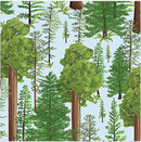 BTX Explore More Forest Splendor - 15287-50 Sky Blue - Cotton Fabric