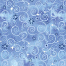 BTX Fairytale Dreams Dazzling Swirls - 14529-56 Dark Blue - Cotton Fabric