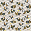 BTX Farmall Roosters and Chickens Allover - 10545 - Cotton Fabric