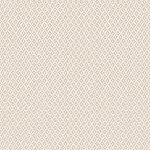 BTX French Meadow Diamond - 16466-70 Light Tan - Cotton Fabric