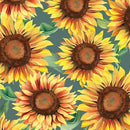 BTX Give Thanks Sunflower Soiree - 14937-44 Green - Cotton Fabric