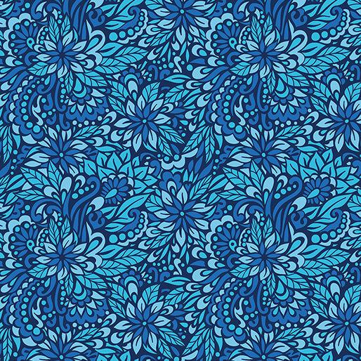 BTX Gratitude And Grace Peaceful Garden - 17085-50 Blue - Cotton Fabric