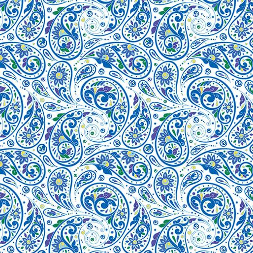 BTX Gratitude And Grace Quiet Mornings - 17084-50 Blue - Cotton Fabric