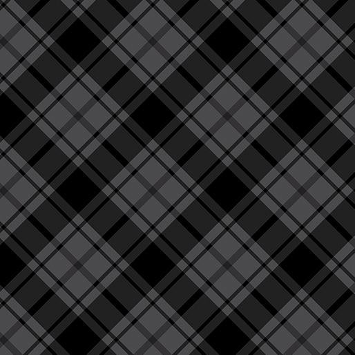 BTX Great Outdoors Comfort Flannel Warm & Cozy Plaid - 14663F-14 Charcoal/Black - Cotton Flannel Fab
