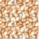 BTX Green Acres Eggs - 15341-70 Neutral - Cotton Fabric