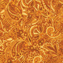 BTX Harvest Beauty Paisley Scroll - 15274-33 Golden Amber - Cotton Fabric