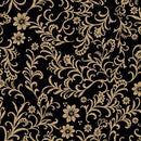 BTX Holiday Tidings Holiday Vines - 14910M-12 Black - Cotton Metallic Fabric