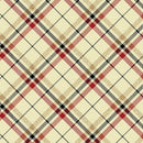 BTX Holiday Tidings Plaid - 14914M-07 Cream - Cotton Metallic Fabric