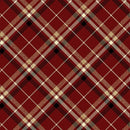 BTX Holiday Tidings Plaid - 14914M-87 Burgundy - Cotton Metallic Fabric