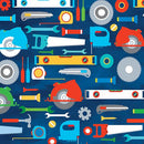 BTX Little Builder Tools - 14631-56 Navy - Cotton Fabric