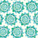 BTX Love and Stitches Doilies - 16898-84 Teal - Cotton Fabric