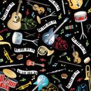 BTX Making Music Musical Instruments - 14772-12 Black  - Cotton Fabric