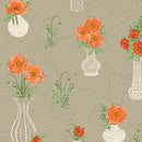 BTX Modern Vintage: Treasured - 16595-73 Taupe - Cotton Fabric