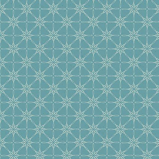 BTX Modern Vintage: Treasured - 16599-84 Teal - Cotton Fabric