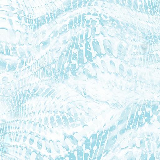 BTX On Dragonfly Wings Rippling Waves - 16407P-04 Light Turquoise - Cotton Fabric