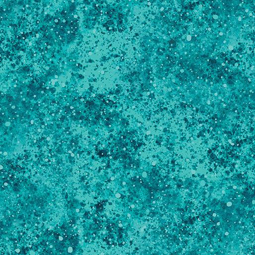 BTX On Dragonfly Wings Spatter Texture - 16405P-85 Turquoise - Cotton Fabric