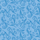 BTX Parrot Habitat Destiny Swirl - 16184-05 Light Blue - Cotton Fabric