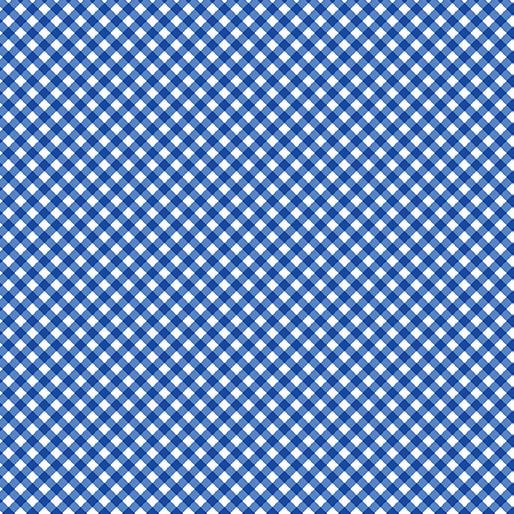 BTX Red, White & Sweet Gingham - 15137-56 Dark Blue - Cotton Fabric