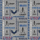 BTX SYK Space Force Graphs - 1181USSF - Cotton Fabric