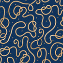 BTX Sail Away Nautical Ropes - 14441-56 Navy - Cotton Fabric